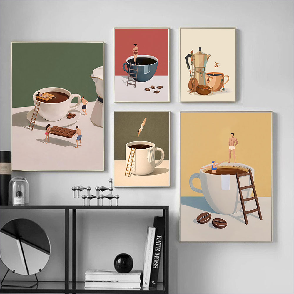 Home Bar And Coffee - 1 pezzo di poster senza cornice
