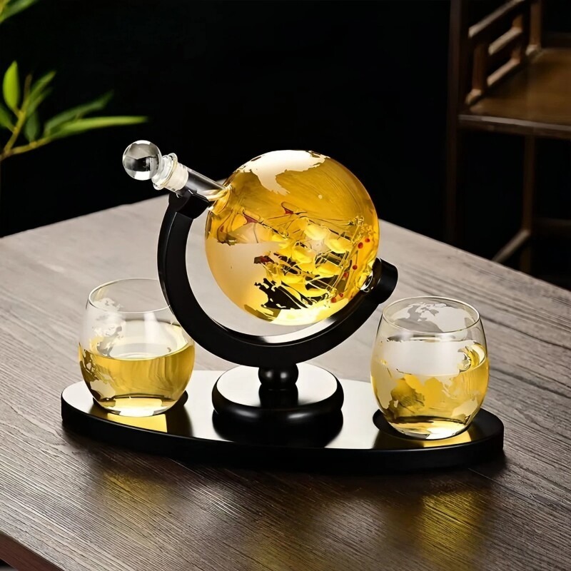 Home Bar Stand - Set Decanter per Vino a Forma