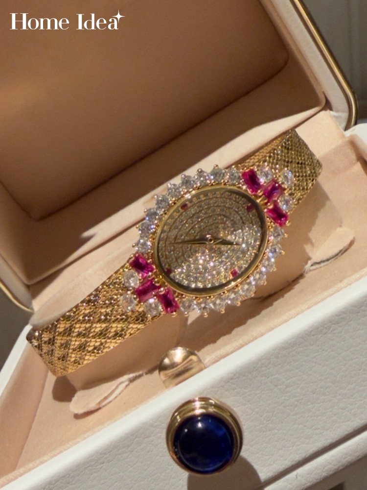 Home Bar Supplies - Orologio al quarzo da donna vintage