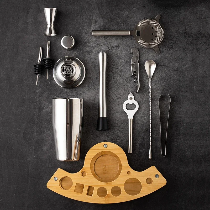 11 pezzi Kit barman in acciaio - Boston Shaker Set recensione e prezzo