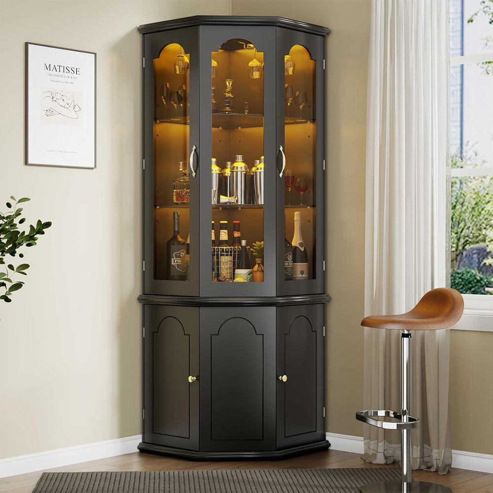 Mobile Bar Illuminato con Anta - Home Bar Shelves recensione e prezzo